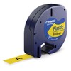 Labeltape, Dymo LetraTag, 12mmx4.00m, gul