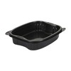 Plastbakke, Plus Pack Bistro, 1-rums, Rektangulær, 700 ml,190x155x41mm, PP, sort, karton a 300 stk