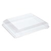 Låg t/plastbakke, Plus Pack Zen, Rektangulær,320x250x50mm, PET, transparent, karton a 120 stk, Fødevaregodkendt