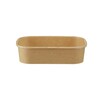 Salatbowle, 500 ml,172x120x41mm, Kraft, brun, Til mikroovn, pakke a 50 stk, Fødevaregodkendt