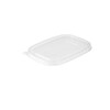 Låg t/suppebæger, 500 - 1000 ml, Firkantet,200x172x10mm, PP, transparent, Til mikroovn, pakke a 50 stk