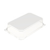 Låg t/plastbakke, Færch, K 523201-2, Rektangulær,237x152x53mm, PET, transparent, t/2232-1U, karton a 174 stk, Fødevaregodkendt