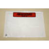 Følgeseddellommer, C5, 235 x 175 mm, transparent, red-black printed Packing list, LD-PE, karton a 1000 stk