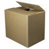 Container, Master'in Performance, udvendig dim: 1180 x 780 x 725 mm, indre dim: 1180 x 780 x 725 mm, 2-lags, BC-flute, 7.000 mm, FEFCO 0201, brun, Lille master-logo, helpalle kasse, palle a 85 stk, palle a 85 stk, FSC Mix 70%