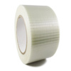 Glasfibertape, Krydsarmeret, 25 mm, x 50.00 m, samlet tykkelse 120 µm, kernediameter: 76 mm, Rulle, PP, Syntetisk gummi, transparent, pakke a 6 ruller, palle a 3456 ruller