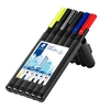 Marker Staedtler Triplus 34 SB6B assorteret permanent sæt af 6 stk