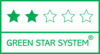 2 stjerner i “Green Star System” betyder at produktet enten er fremstillet af FSC eller PEFC certificeret skov, består af mindst 50% genbrugsfibre fra postconsumer waste eller er produceret på en papirfabrik med EU Blomsten eller den nordiske Svane. For mere information, klik på logoet.