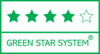 Et produkt med 4 stjerner i ”The Green Star System” er fremstillet af FSC® eller PEFC™- certificeret skov/masse, og er enten mindst 50% genbrugsfibre fra postconsumer waste, eller fremstillet på en papirfabrik med EU Blomsten, eller den nordiske svane. Derudover er papiret produceret på en fabrik der er  ISO 14001-certificeret. Klik på logoet for mere information.
